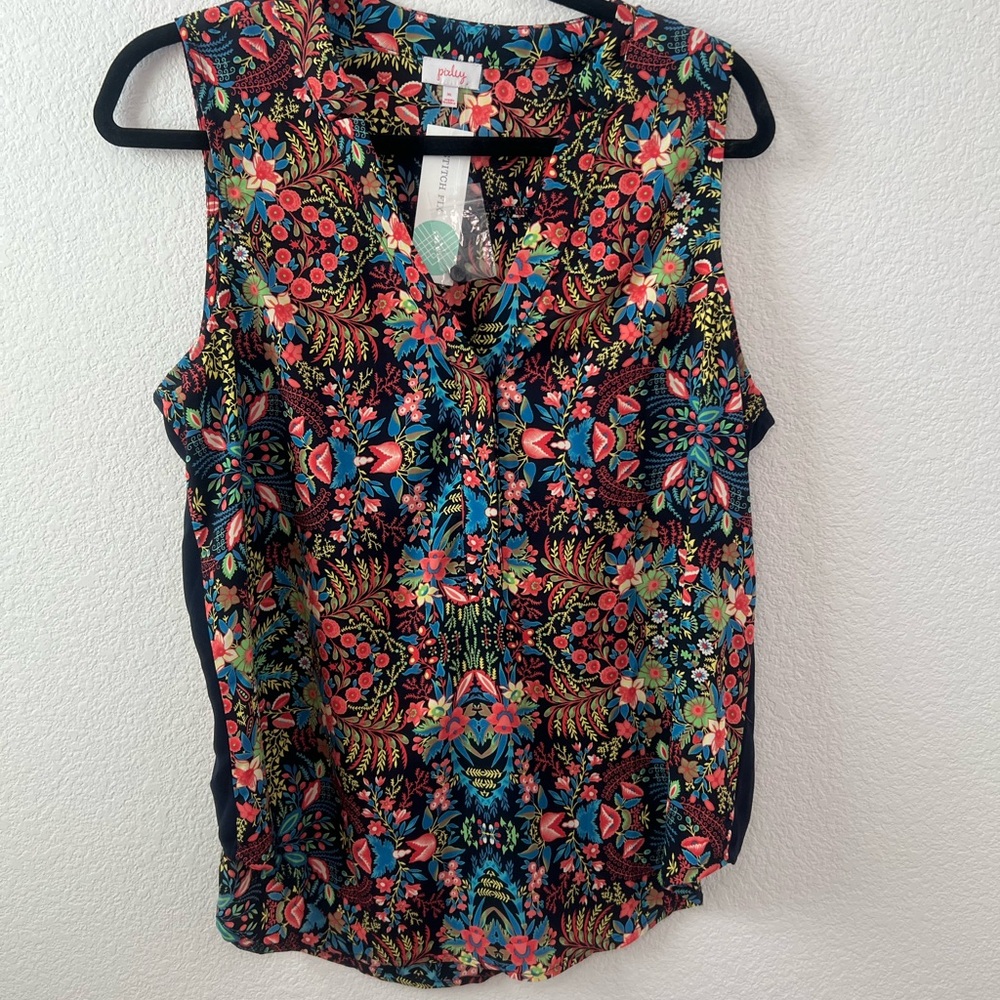 Pixley Multicolor Floral Patterned Top
